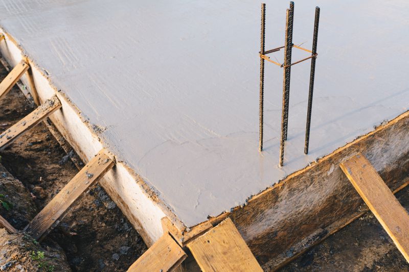Concrete pouring for foundation