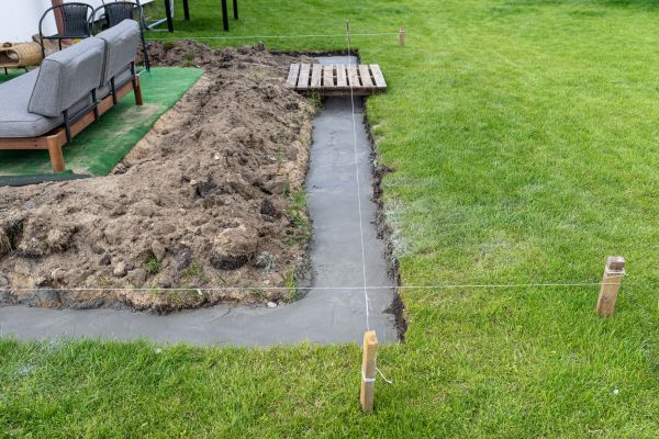Cement Footer Installation in Everett
